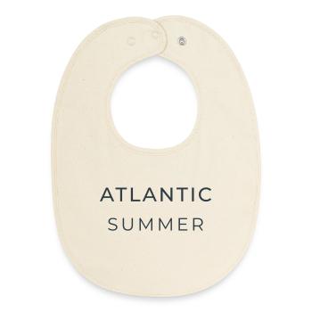 Atlantic Summer - Baby Organic Bib - soft Ecru - Front