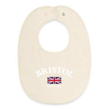 Bristol, England - Baby Organic Bib - soft Ecru - Front