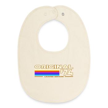 1974 - Baby Organic Bib - soft Ecru - Front