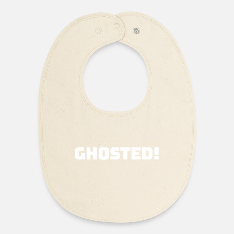 Ghosted_White - Baby Organic Lätzchen - Natur