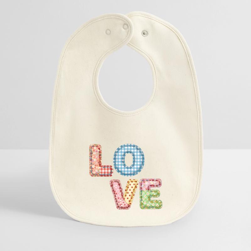 Patchwork Design Patchwork Patchwork Patches colorés Bavoir bébé bio