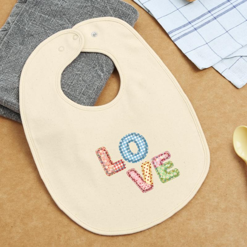 Patchwork Design Patchwork Patchwork Patches colorés Bavoir bébé bio