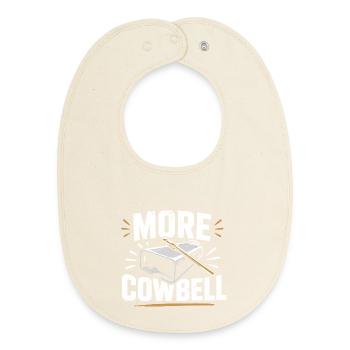 Plus de cloche à vache - Bavoir bébé bio - écru doux - Devant