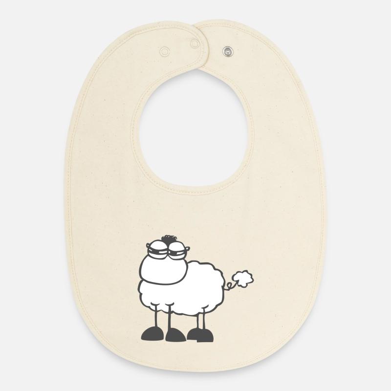 skeptischesSchaf - Baby Organic Lätzchen - Natur