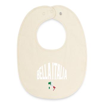 Bella Italia - Baby Organic Bib - soft Ecru - Front
