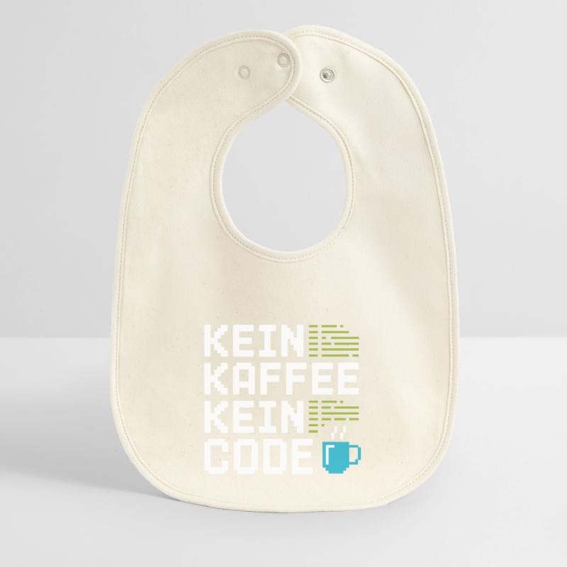 No Coffee No Code Programmer Computer Scientist Baby Organic Bib