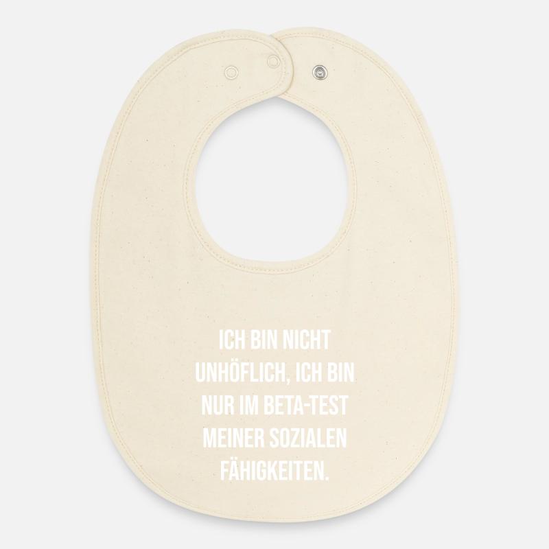 Beta-Test Sozialkompetenz - Baby Organic Lätzchen - Natur