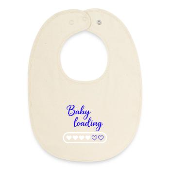 Chargement de bébé - Bavoir bébé bio - écru doux - Devant