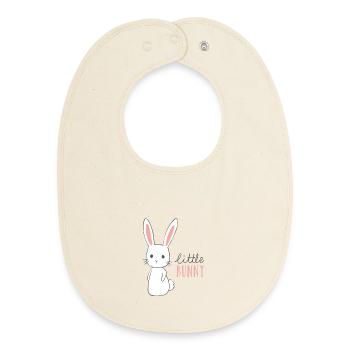 Design - Baby Organic Bib - soft Ecru - Front