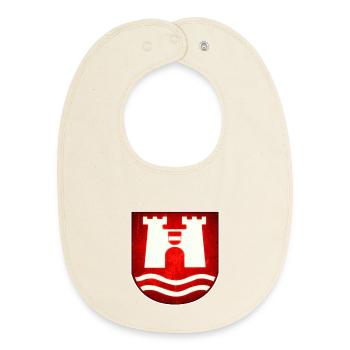 Linz Autriche - Design - Bavoir bébé bio - écru doux - Devant