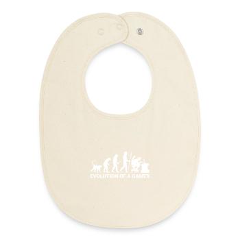 Evolution Gamer - Baby Organic Lätzchen - Natur - Vorne