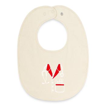 Médecin Médecin médecin spécialiste médecin de famille Médecin de famille Urgences - Bavoir bébé bio - écru doux - Devant