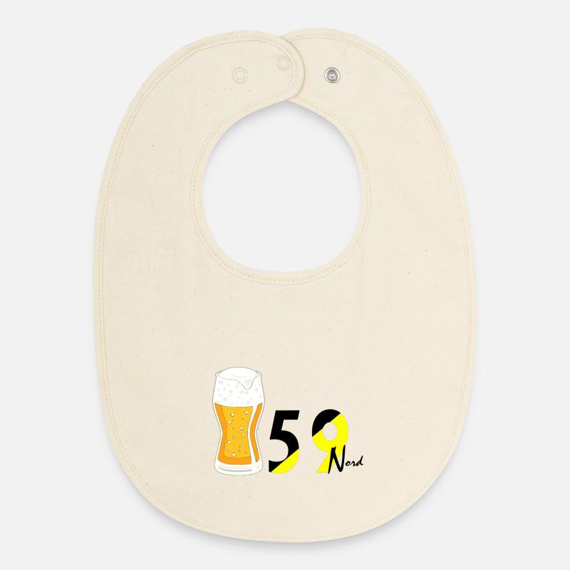 Nord - Bavoir bébé bio - écru doux