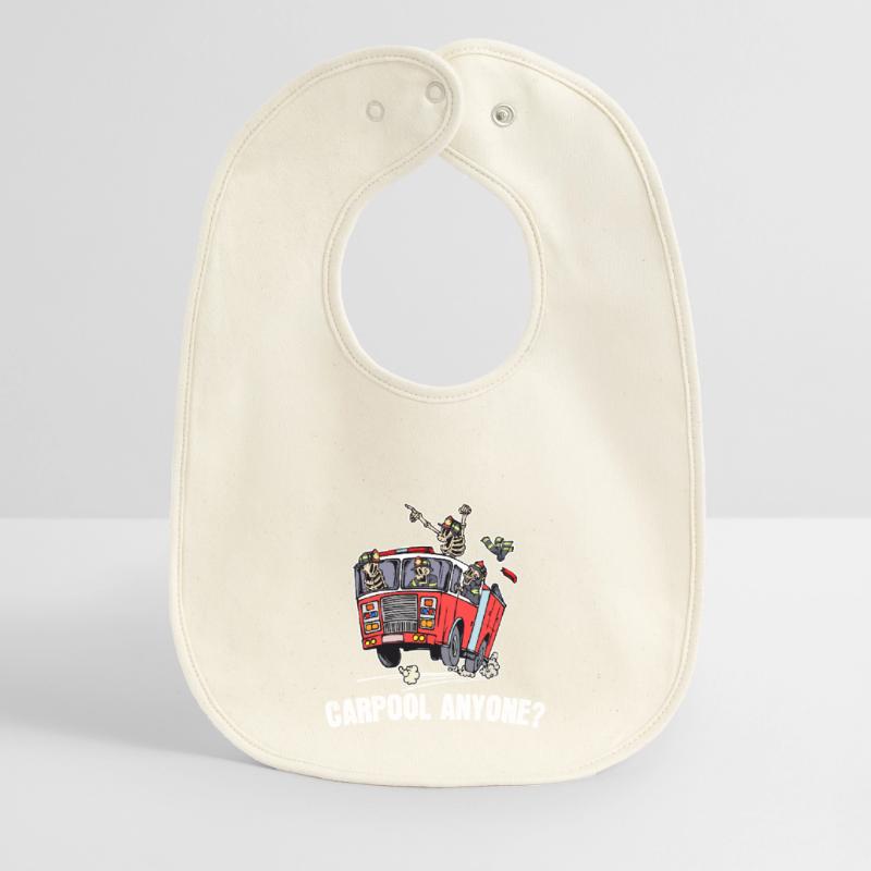 Fire Protection Fire Engine Fire Brigade Statement Baby Organic Bib
