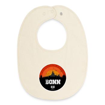 Bonn Skyline Original - Bavoir bébé bio - écru doux - Devant