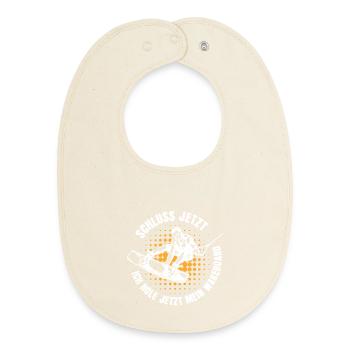 Stunt Wakeboard Surfboard Kitesurfer Statement - Baby Organic Bib - soft Ecru - Front