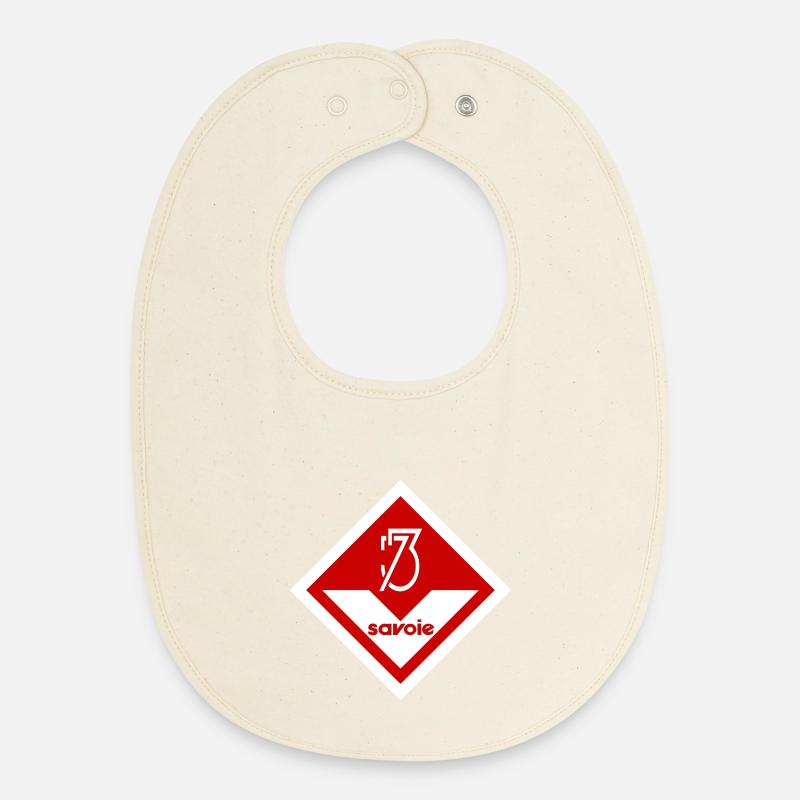 Savoie - Bavoir bébé bio - écru doux