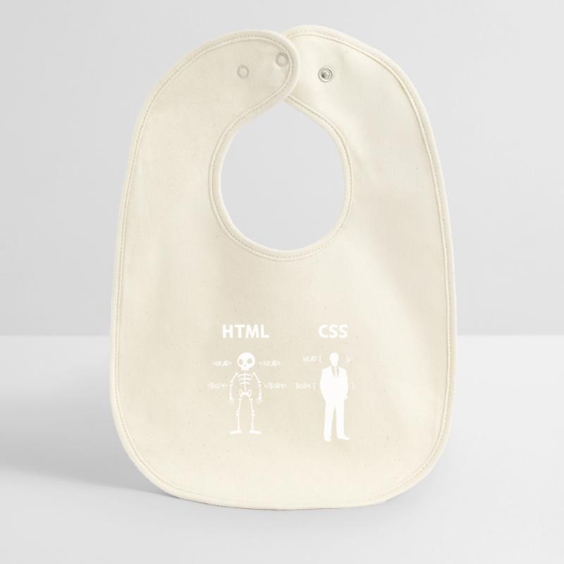 Code Css C++ Php Java Développeur Code Scripting Bavoir bébé bio