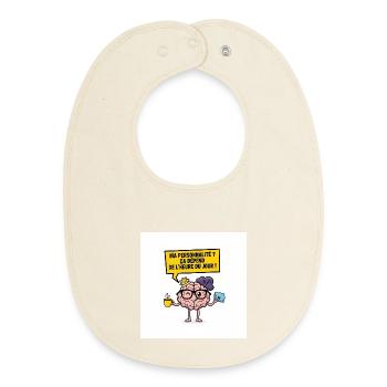 Persönlichkeit je nach Tageszeit - Baby Organic Lätzchen - Natur - Vorne