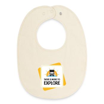 There Is More to Explore – Camper - Baby Organic Lätzchen - Natur - Vorne