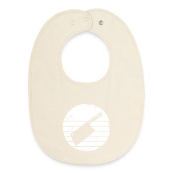 Cleaver - Baby Organic Bib - soft Ecru - Front