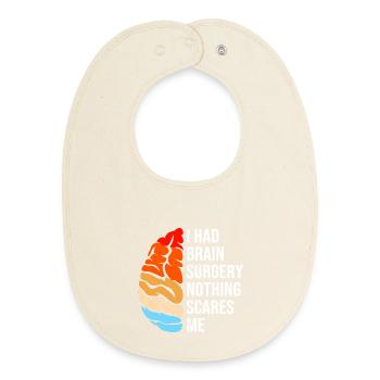 Gehirn Aneurysma - Baby Organic Lätzchen - Natur - Vorne