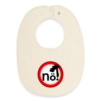 Interdiction : Pas de girafe - Bavoir bébé bio - écru doux - Devant