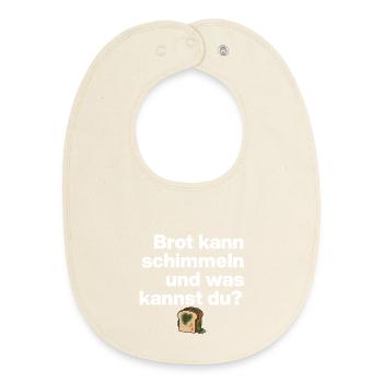 MOISISSURE DE PAIN ET TOI ? CADEAU SARCASME DRÔLE - Bavoir bébé bio - écru doux - Devant