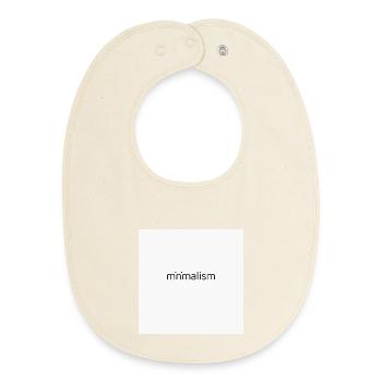 Minimalisme – Moins c’est plus de design - Bavoir bébé bio - écru doux - Devant