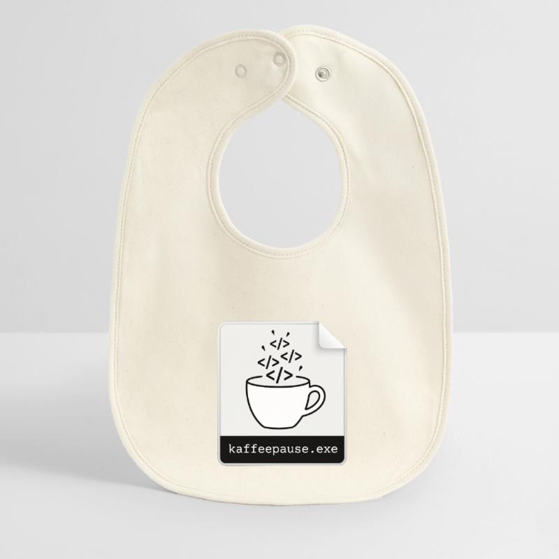 Kaffeepause.exe - IT Programmieren Informatik Code Baby Organic Lätzchen