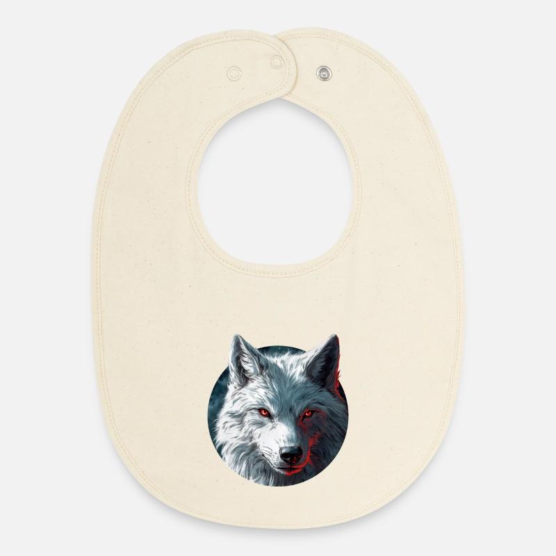 Wolf-Design - Baby Organic Lätzchen - Natur