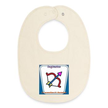 Schütze - Baby Organic Lätzchen - Natur - Vorne