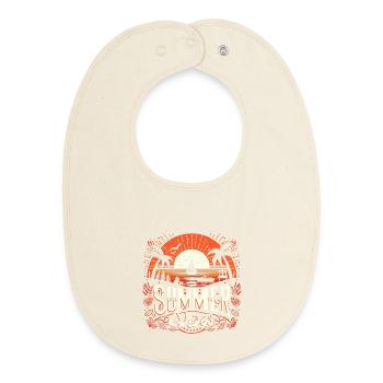 Tropische Sommerstimmung: Das Abenteuer bei Sonnenuntergang erwartet Sie - Baby Organic Lätzchen - Natur - Vorne