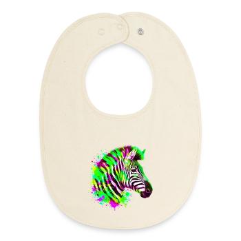 Zebra - Baby Organic Lätzchen - Natur - Vorne