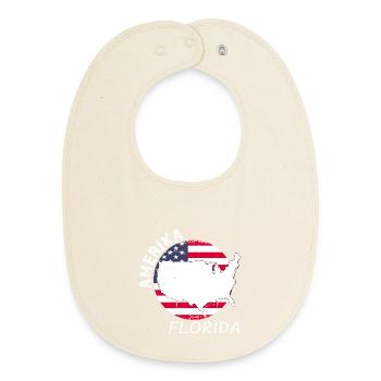 Florida - Baby Organic Bib - soft Ecru - Front