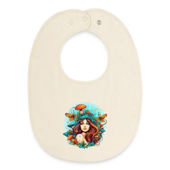 Pilz - Baby Organic Lätzchen - Natur - Vorne