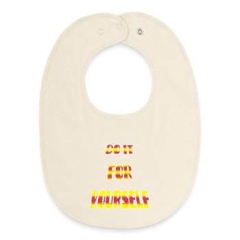 Fais-le étoile - Bavoir bébé bio - écru doux - Devant