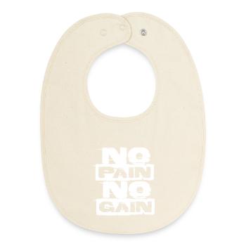 Ohne Fleiß kein Preis - Baby Organic Lätzchen - Natur - Vorne