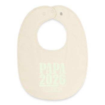 Papa 2026 Loading - Baby Organic Lätzchen - Natur - Vorne