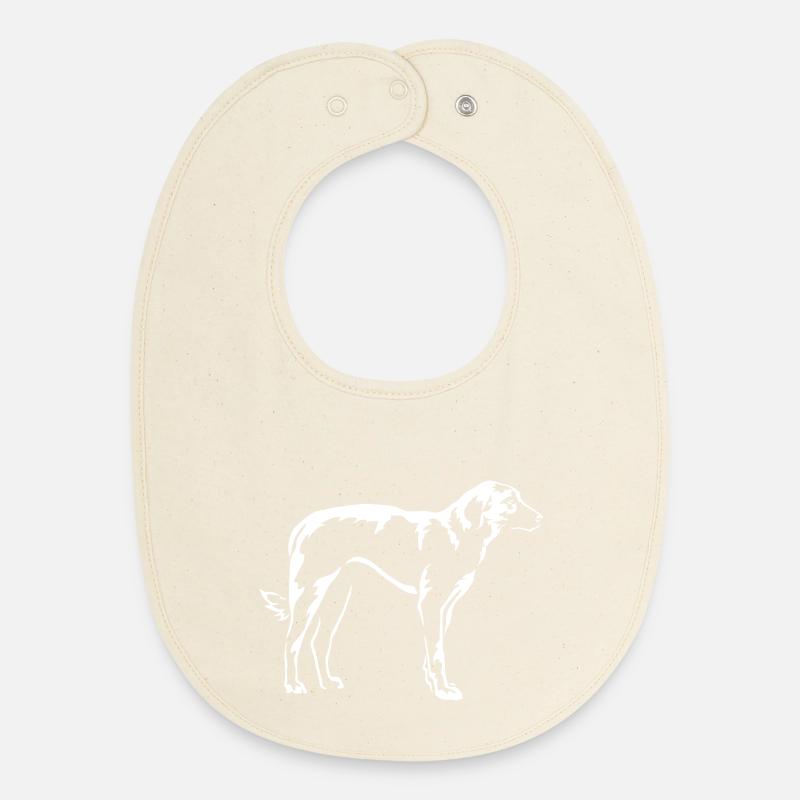 Kangal « Édition Noire » - Bavoir bébé bio - écru doux