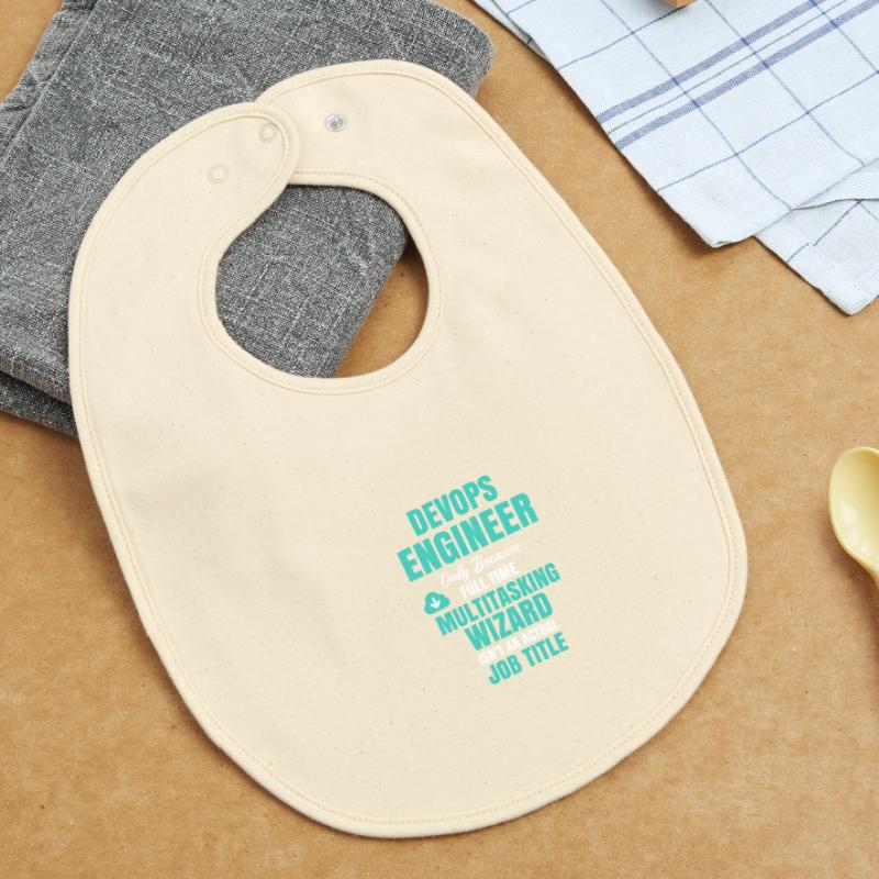 DevOps Engineer Multitasking Wizard Baby Organic Bib
