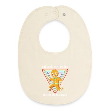 Futurs papas, futurs pères - Bavoir bébé bio - écru doux - Devant