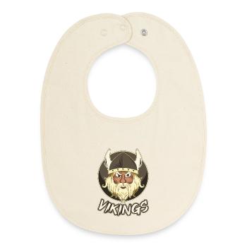 Vikings - Baby Organic Lätzchen - Natur - Vorne