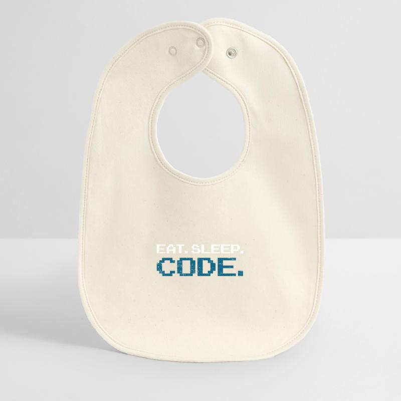 Programming code computer science Baby Organic Bib