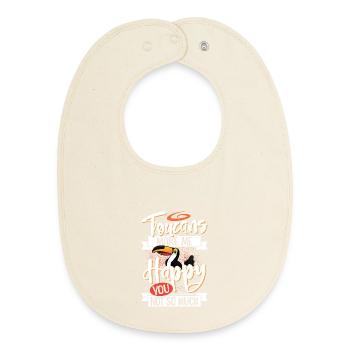 toucan - Baby Organic Bib - soft Ecru - Front
