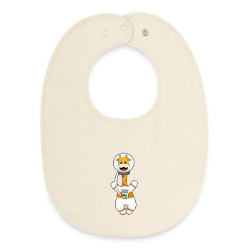 Giraffe Astronaut Weltraum - Baby Organic Lätzchen - Natur - Vorne