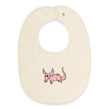 Aardvark - Baby Organic Bib - soft Ecru - Front
