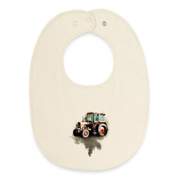 Belarus MTZ 82 Traktor - Baby Organic Lätzchen - Natur - Vorne
