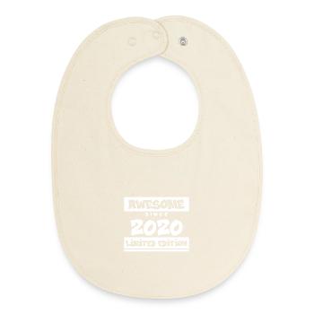 2020 - Year 2020 - Year 2020 - Baby Organic Bib - soft Ecru - Front