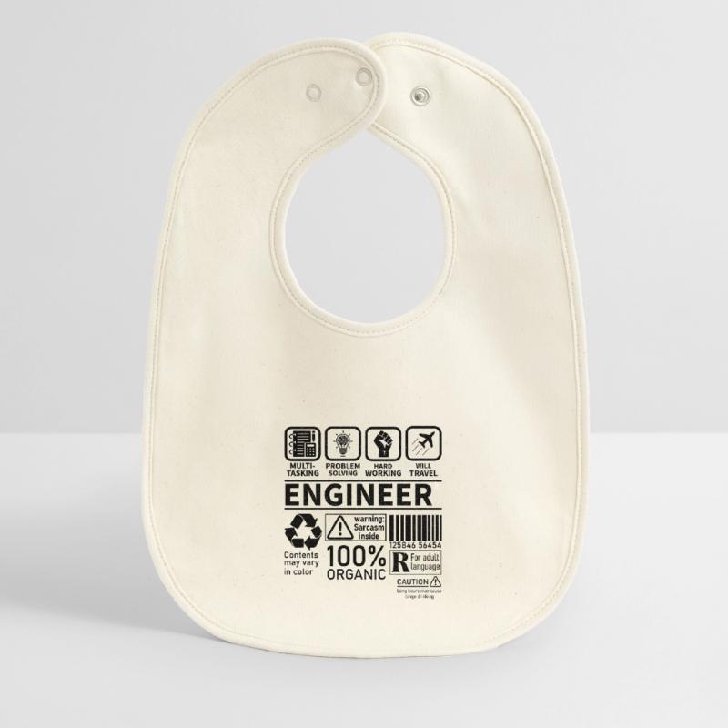 engineer multi tasking problem solving working Baby Organic Lätzchen